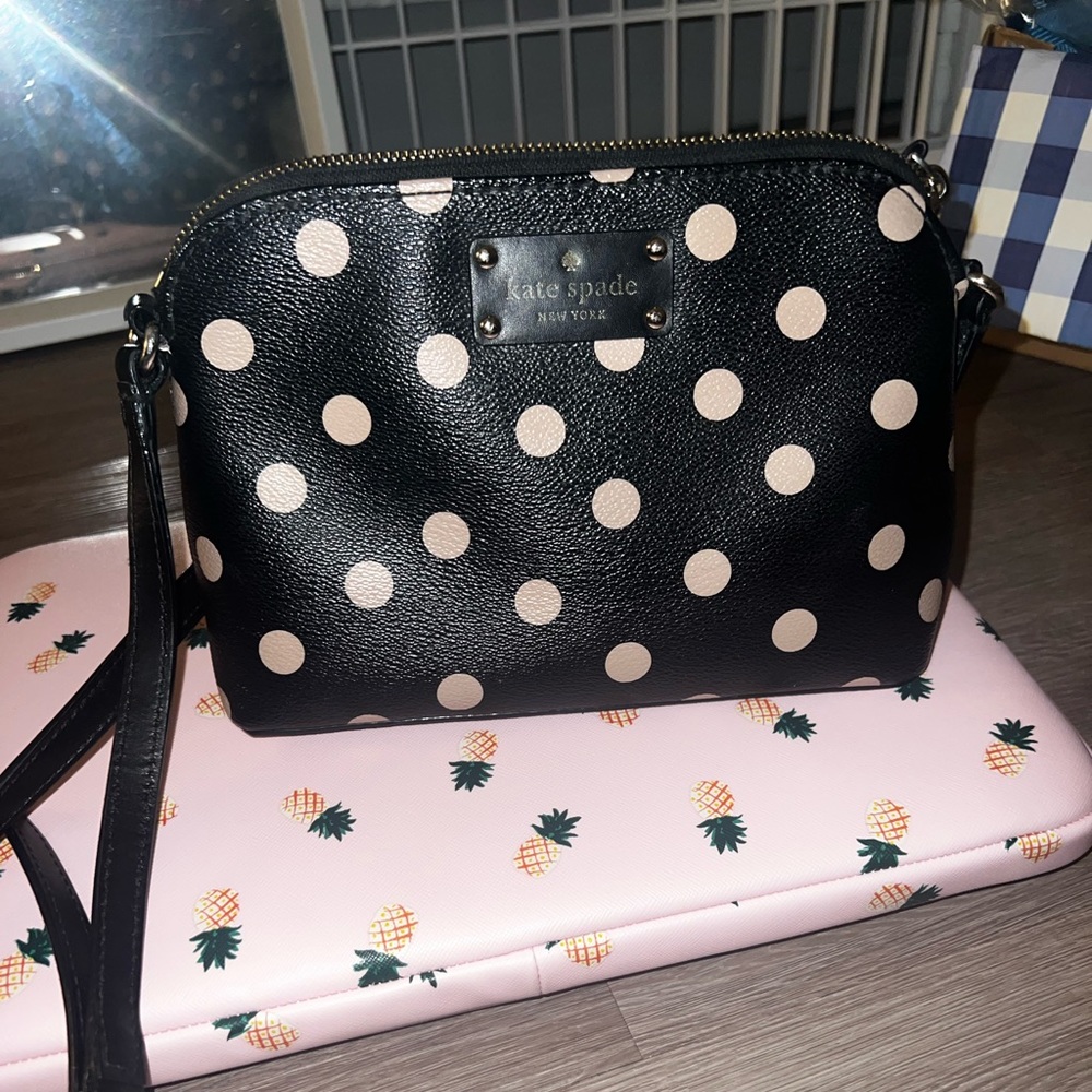 Kate spade polka dot crossbody bag